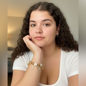 Linx Yellow Gold Bracelet with Quinceanera Themed Charms